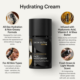 MANSCAPED daily moisturizer open jar showing lightweight texture