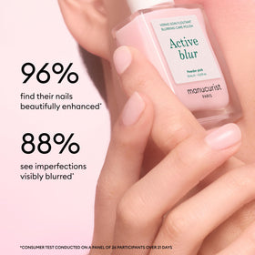 Manucurist polish applied on hands in lifestyle scene for natural look