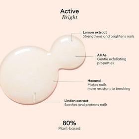 Manucurist bottle label detail highlighting vegan French-made benefit