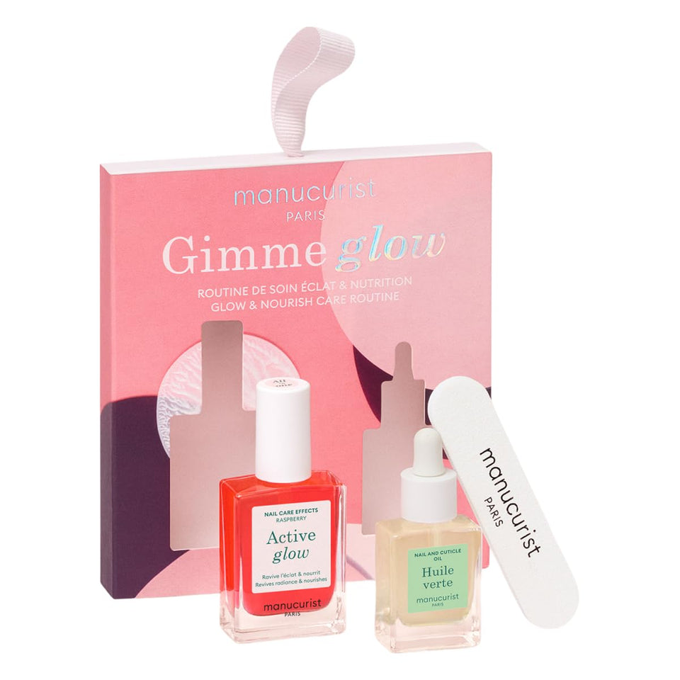 Manucurist Active Glow Raspberry front packaging showing glossy finish and gift-ready presentation