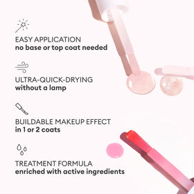 Manucurist Active Plump pearlescent swatch showing collagen plumping effect