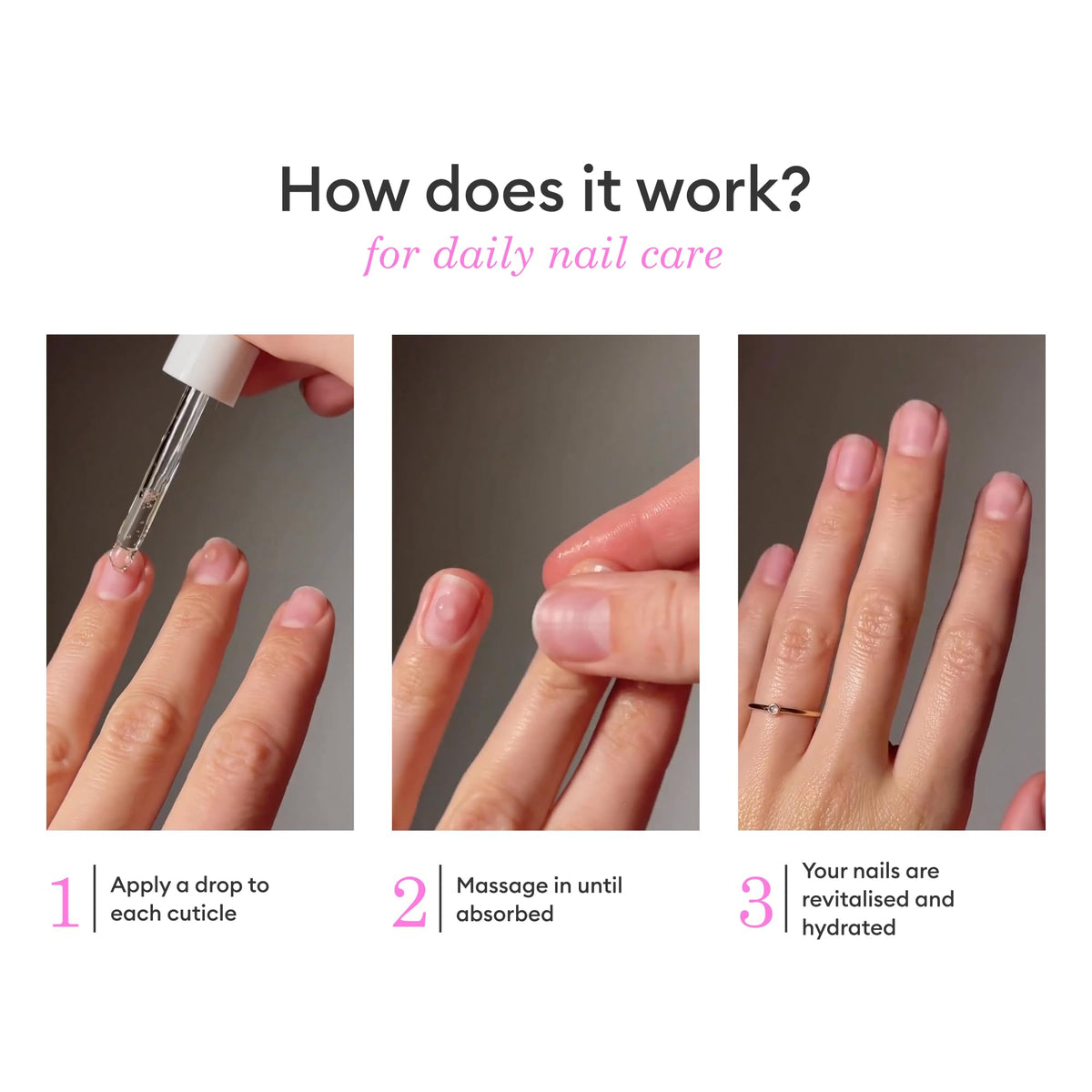 Before and after nails using Manucurist duo showing smoother nail surface