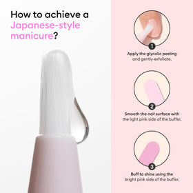 Manucurist before and after nails showing improved shine