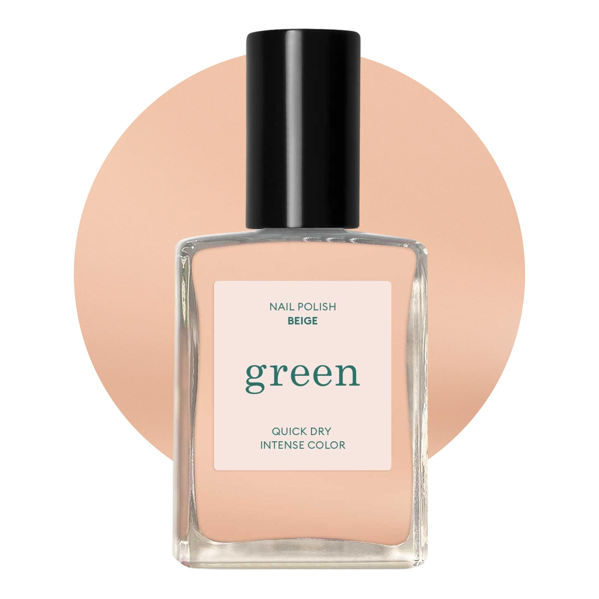 Manucurist front packaging showing beige polish and clear labeling benefits