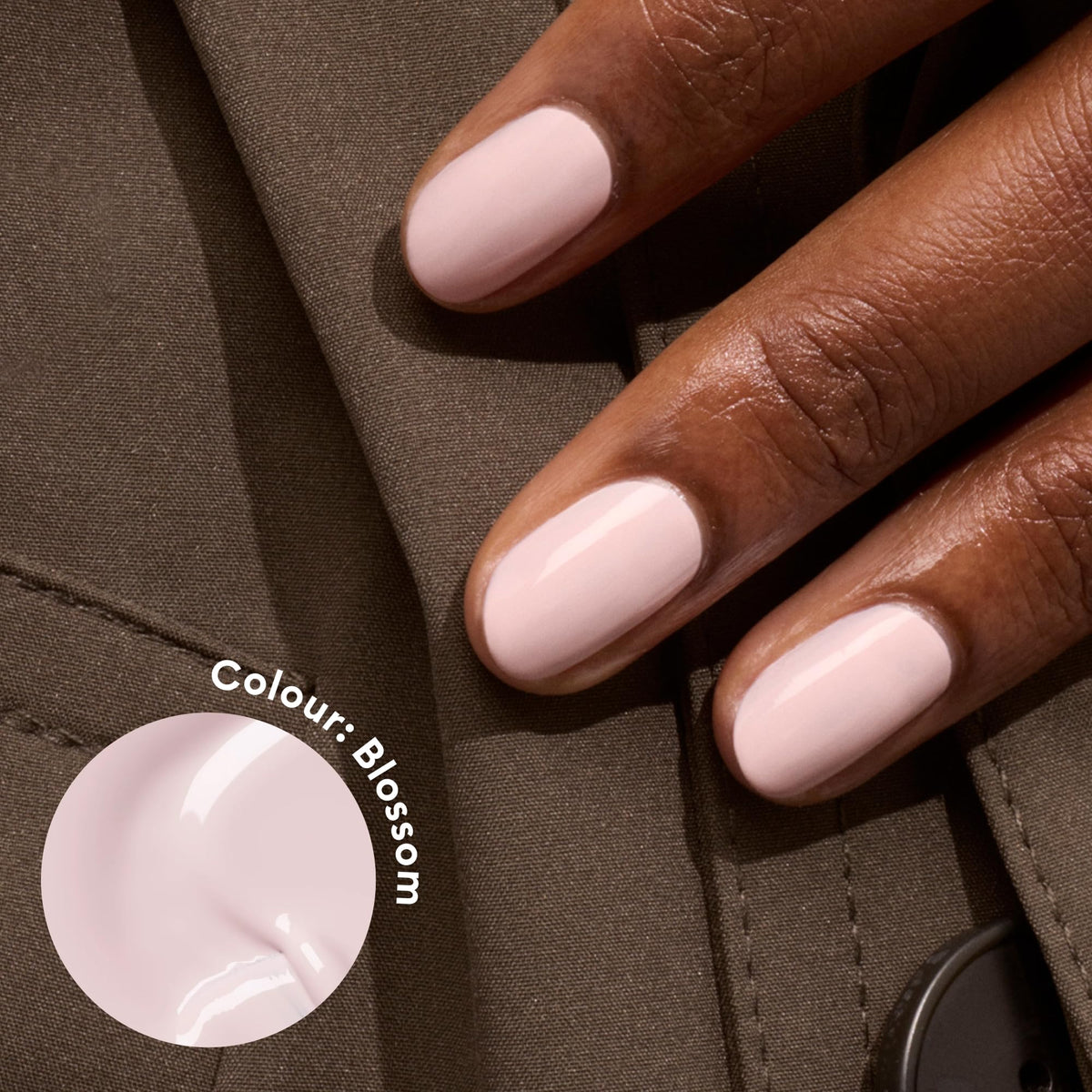 Manucurist Blossom brush close-up demonstrating easy, even application benefit
