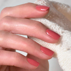 Manucurist swatch on hand demonstrating opaque coverage and everyday elegance