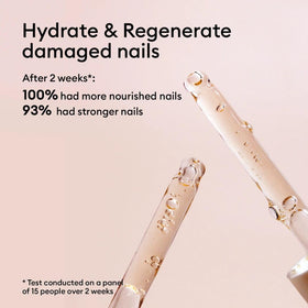 Manucurist applied during manicure, hydrates nails and cuticles