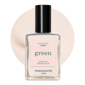 Manucurist bottle front view showing off-white Crème shade and glossy benefit