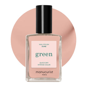 Manucurist front bottle of Dune showing label and color benefit long-lasting shine