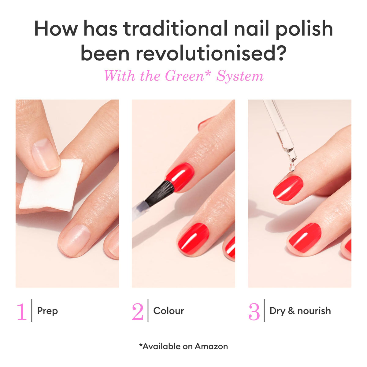 Manucurist Fairy applied on fingernails displaying glossy festive finish