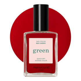 Manucurist front bottle of Red Cherry showing glossy finish and true red