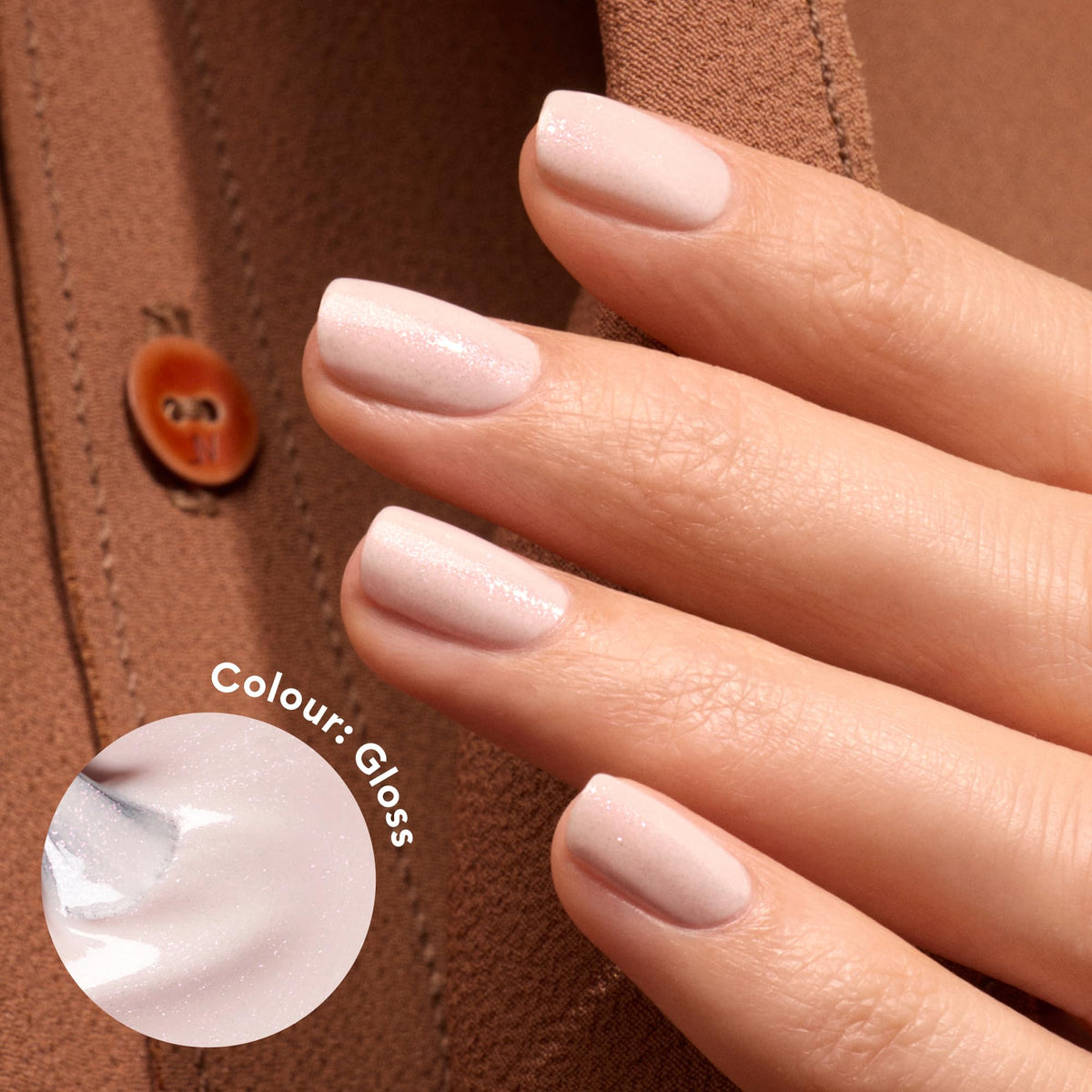 Manucurist brush applying smooth stroke, highlighting easy application and professional brush