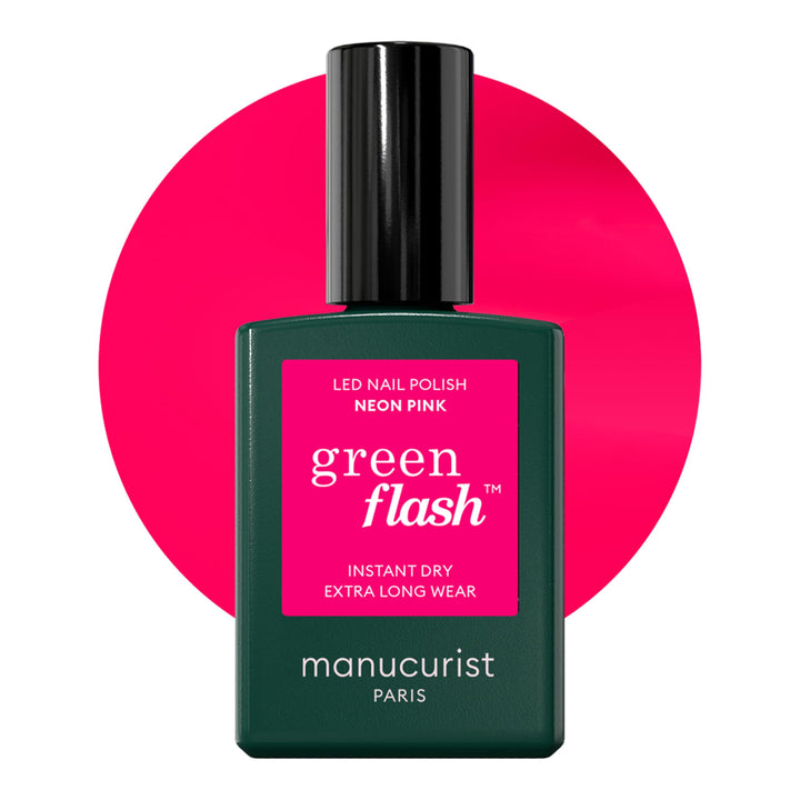 Manucurist front packaging showing Neon Pink and eco credentials for confidence