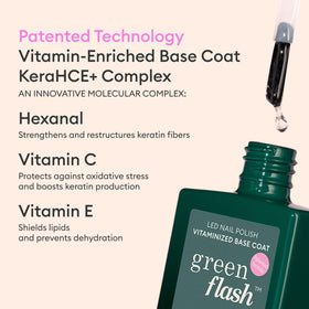 Manucurist texture close-up revealing smooth vitamin-enriched film