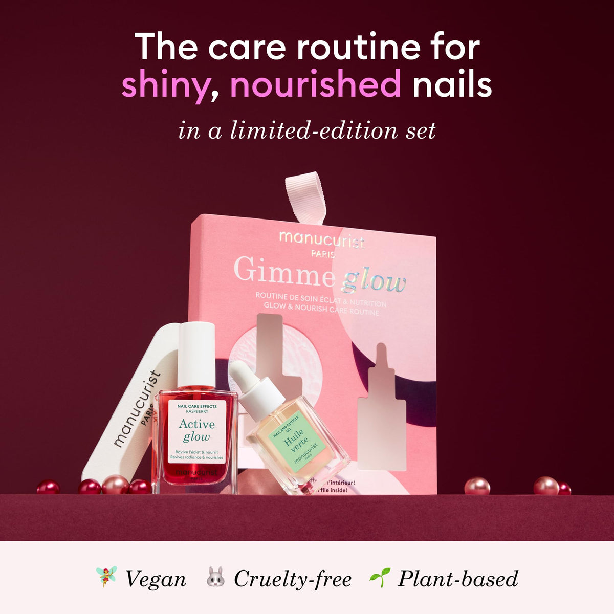 Manucurist Green Oil cuticle oil application on nail contour demonstrating hydration benefit
