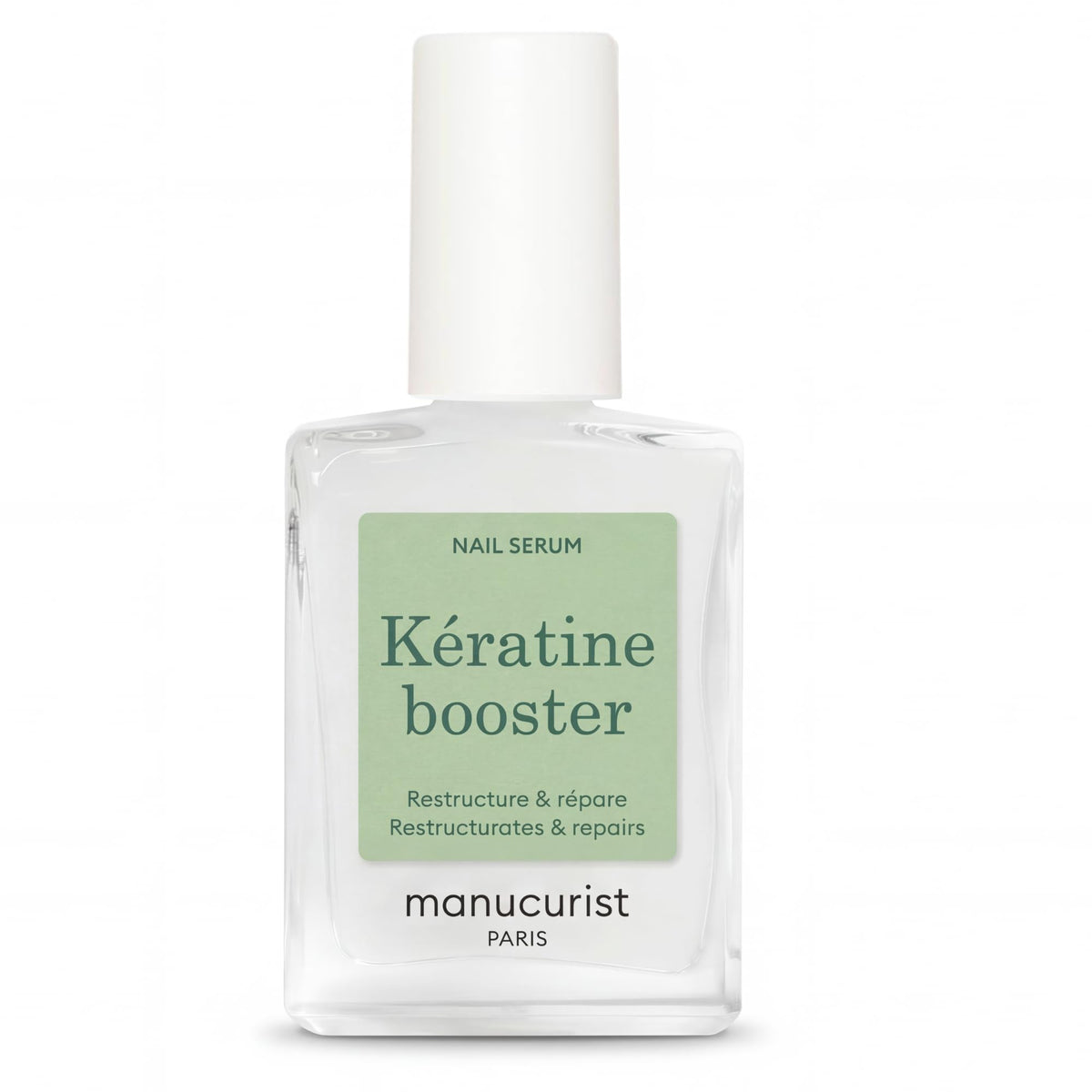 Manucurist front packaging showing clear serum and glossy benefit
