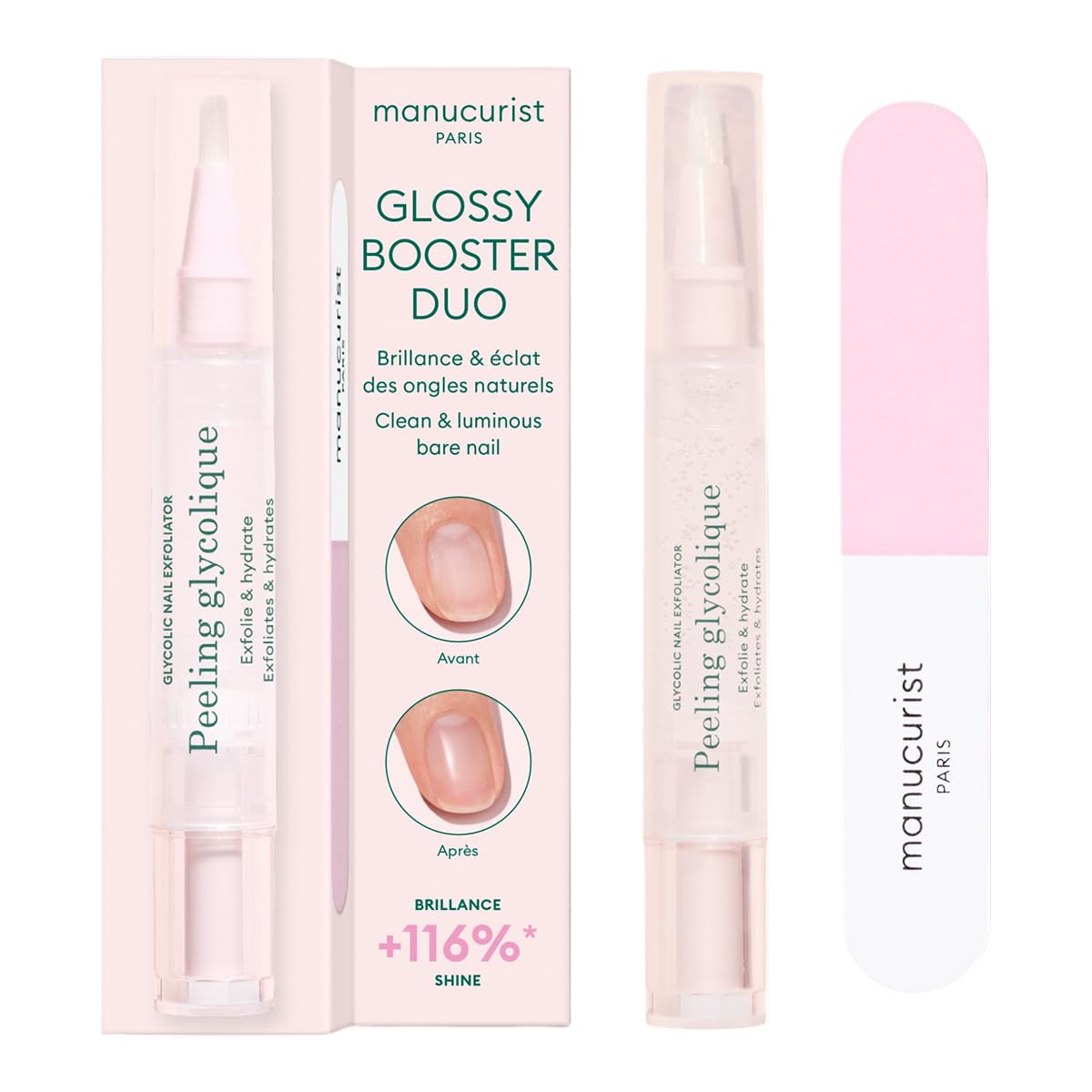 Manucurist kit front packaging showing product set and benefits