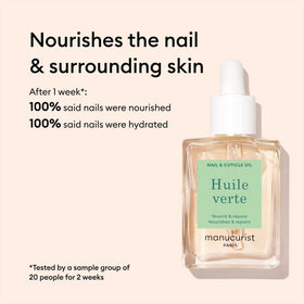 Manucurist products on a bedside table suggesting overnight repair and easy routine