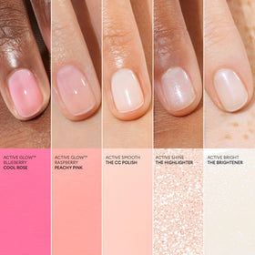 Manucurist in hand lifestyle shot communicating effortless, quick-dry manicure