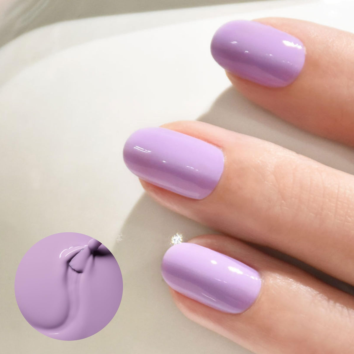 Manucurist brush close-up demonstrating smooth application and precise coverage