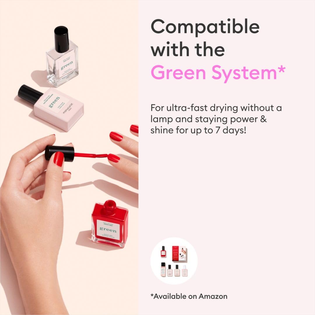 Manucurist ingredients label highlighting plant-based formulation and transparency benefit