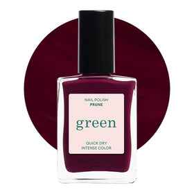 Manucurist bottle front view showing prune shade and glossy finish for elegant nails