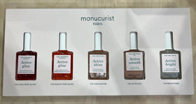 Manucurist Active Bright before and after comparison showing brighter nail plate result