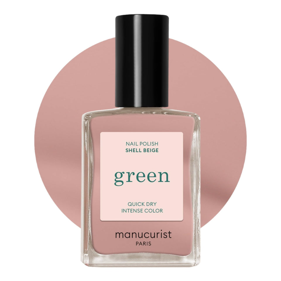 Manucurist bottle front packaging showing Shell Beige and benefits