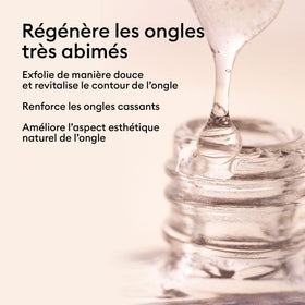 Manucurist clear texture drop highlighting vitamin-rich formula benefits