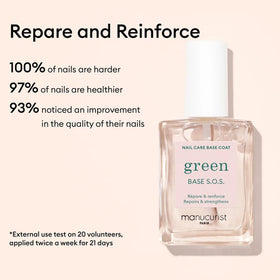 Manucurist S.O.S. mask texture and peel demonstrating intense overnight regeneration