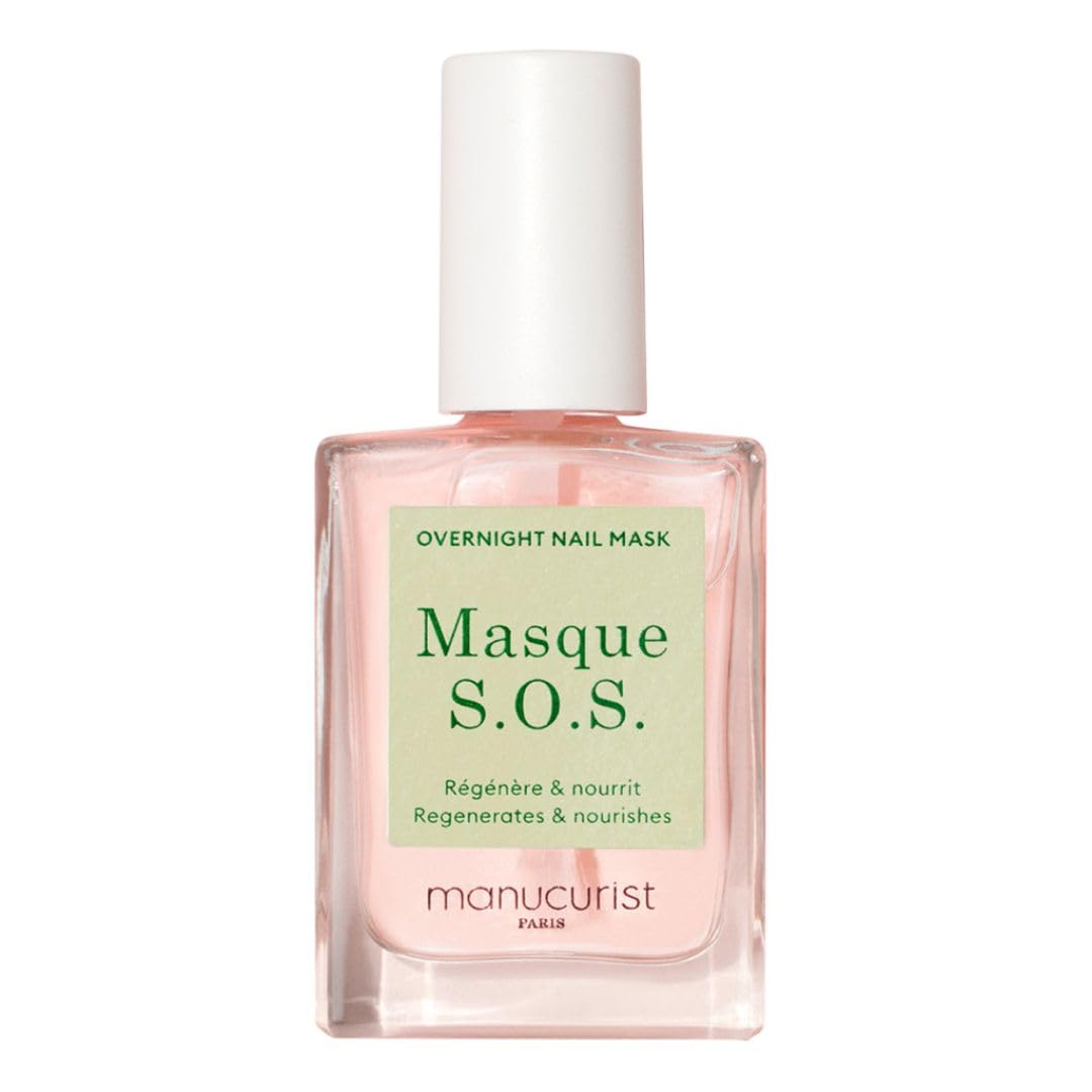 Manucurist front packaging showing compact treatment bottle and label benefit