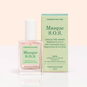 Manucurist size comparison with coin showing compact 0.5 fl oz portability