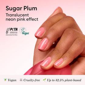 Manucurist brush stroke detail of Sugar Plum Green showing smooth, buildable texture