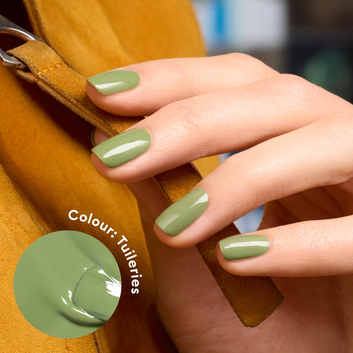 Manucurist brush stroke closeup demonstrating smooth application and coverage