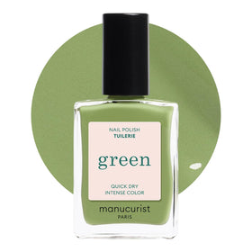 Manucurist Tuileries front bottle showing olive green shade and glossy finish