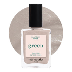 Manucurist Tweed front packaging showing label and eco credentials for clarity