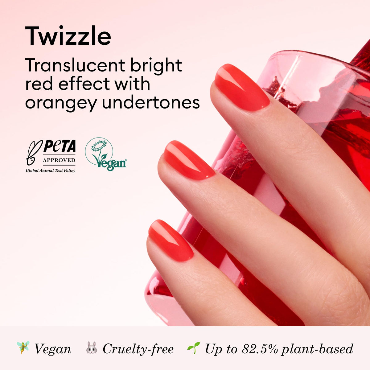 Manucurist Twizzle Green brush stroke detail highlighting smooth application and shine