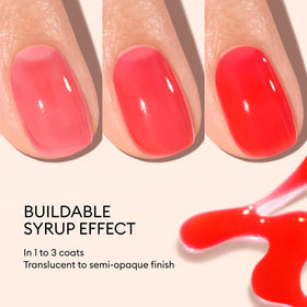 Manucurist Twizzle Green applied on nails during salon service for durable glossy finish