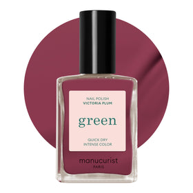 Manucurist bottle front view showing Victoria Plum color and glossy finish