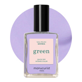 Manucurist Wisteria front bottle showing compact 15ml size and label benefit