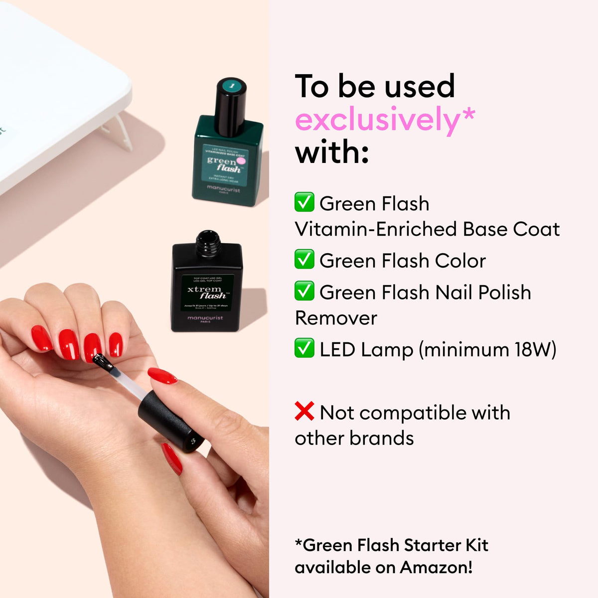 Manucurist peel-off removal shown removing polish gently to protect natural nails