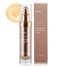 ma:nyo front packaging showing full serum bottle and label, clear protective benefit