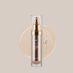 ma:nyo 35ml bottle beside common items for size comparison and travel-friendly benefit