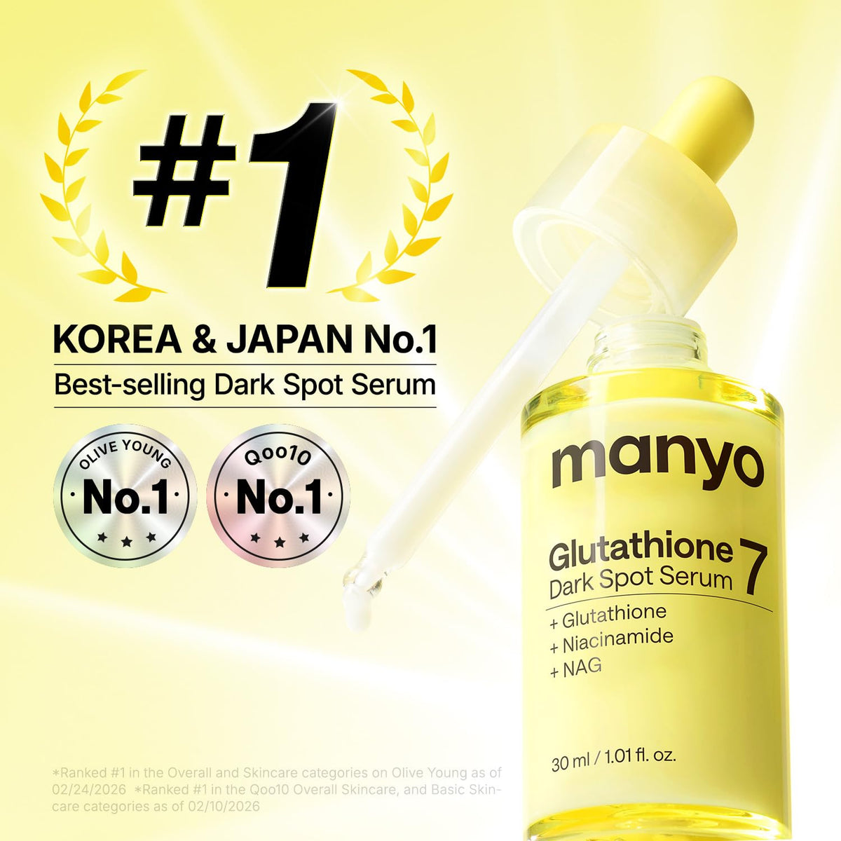 ma:nyo dropper dispensing serum highlighting lightweight texture and fast absorption