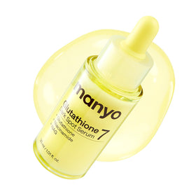 ma:nyo front bottle of Glutathione 7 Serum showing sleek packaging and product benefit