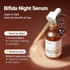 ma:nyo texture close-up serum drops showing lightweight absorption benefit