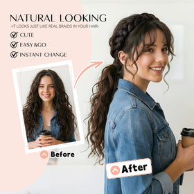 MaopaoBeauty close-up of hand-braided texture showing realistic hair-like finish and depth