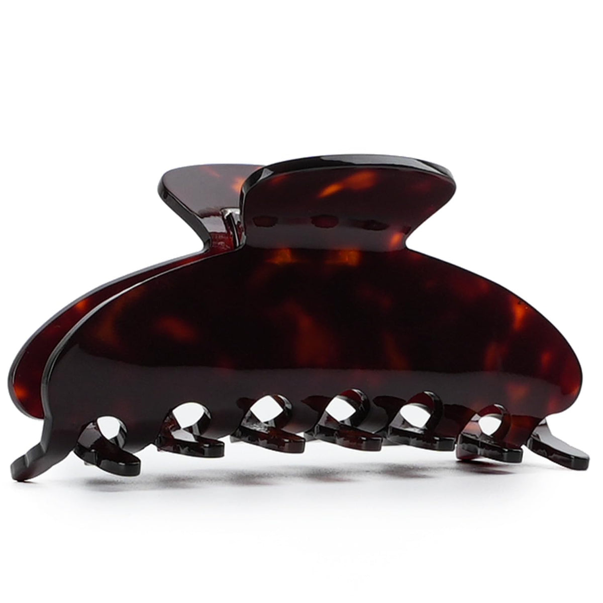 MAORULU front view tortoiseshell clip showing elegant finish and secure hold