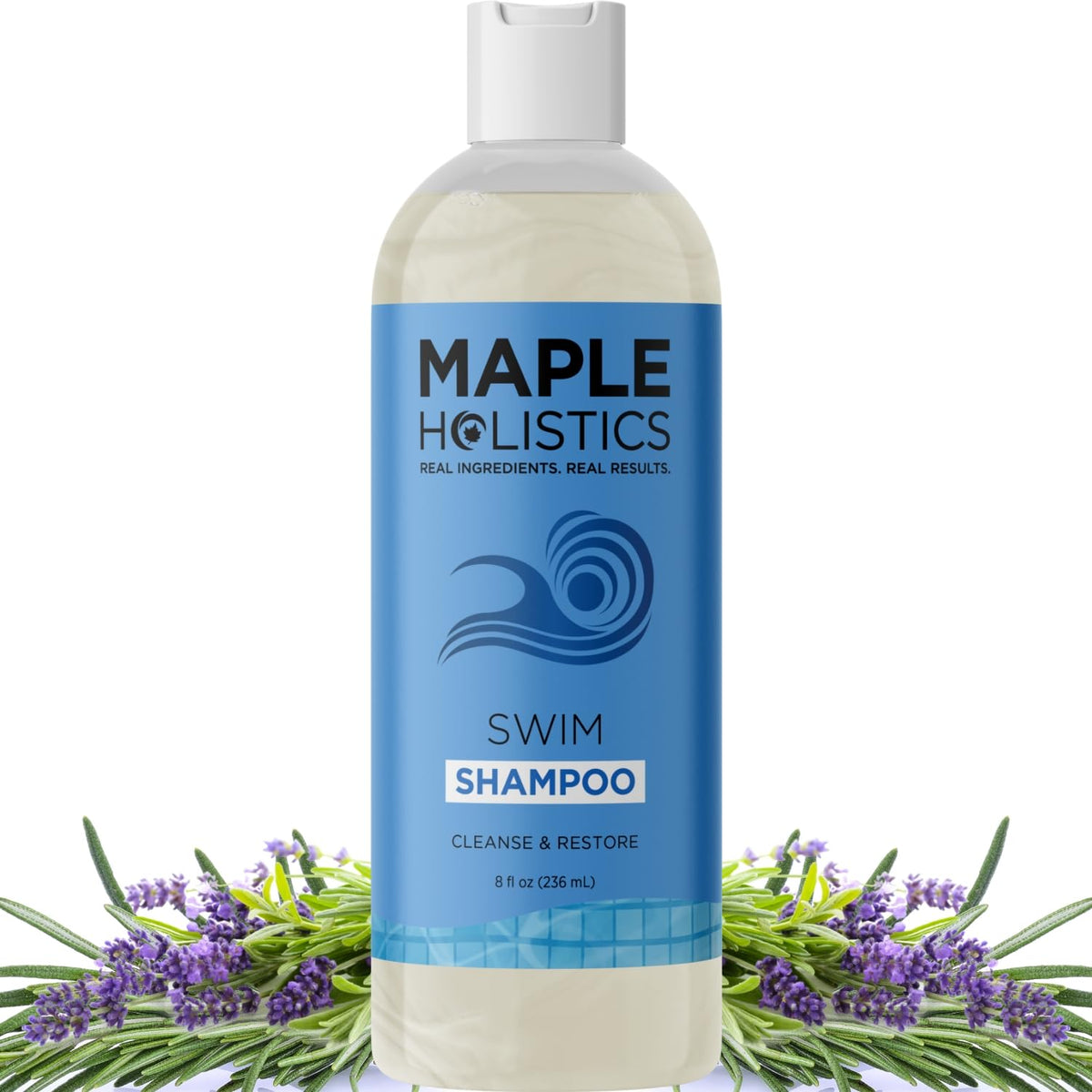 Maple Holistics front packaging showing clean swimmer-focused design and benefits