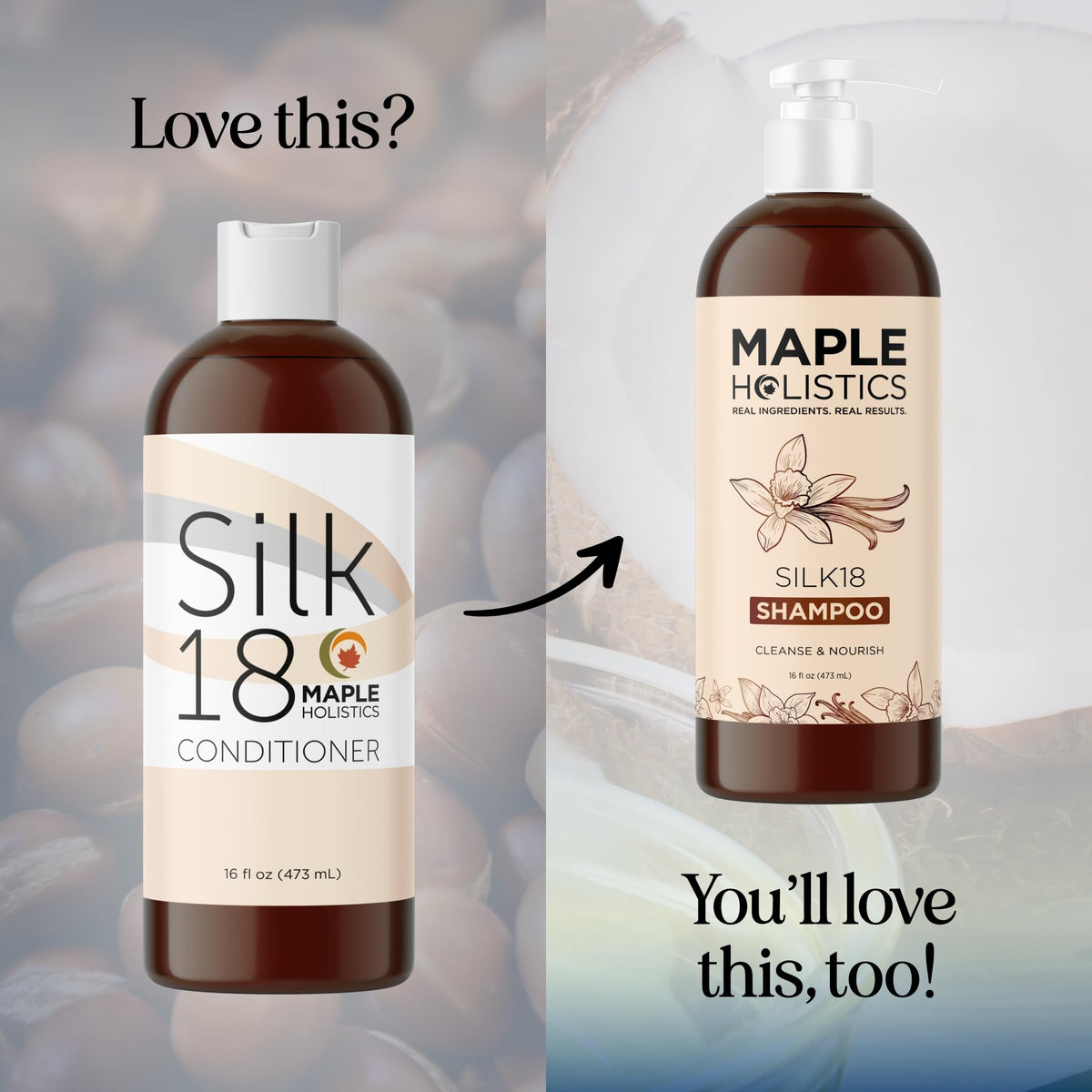 Maple Holistics applying conditioner on damp hair for better detangling